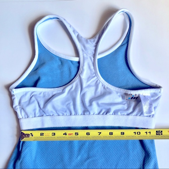 MORET ULTRA Racerback Tank Top CoolMax Medium Blue Built In Bra Women’s - Picture 10 of 15
